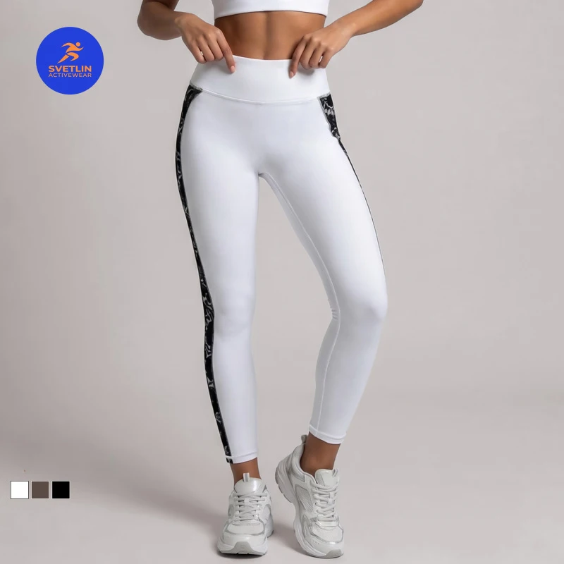 SVETLIN High Quality EU US Size Active Wear Leggings European American Workout Running Yoga Tights Pants
