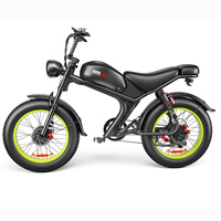 Emoko C93 Dual motor Electric Bicycle 2000W 48V23AH Battery Mountain Aldult Electric Bike 20 Inch Fat Tire Motorcycle E-bike