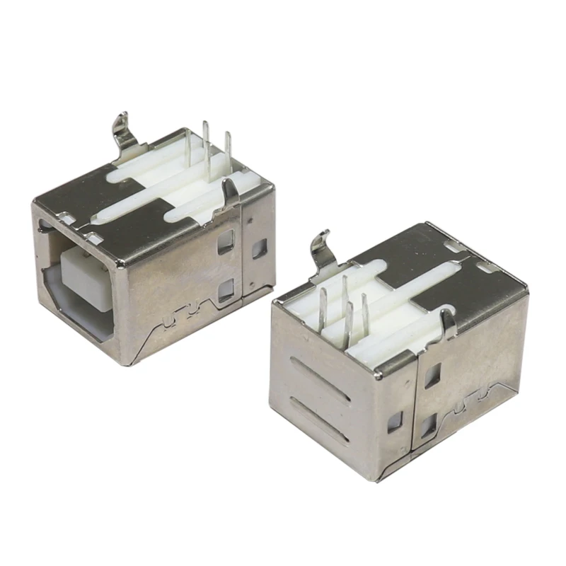【10-5PCS】90 Degree Square Port USB Base Printer Interface USB Data Interface USB Socket USB Interface B Female