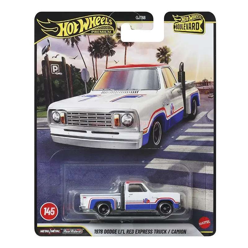 Oryginalny model samochodu Hot Wheels Boulevard 29, skala 1/64, odlewany model BMW NISSAN TOYOTA DODGE z gumowymi oponami i metalowym dnem.