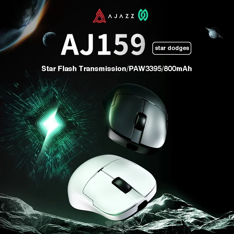 AJ159 NL Wireless Mouse The Third Mock Examination PAW3395 Sensor  Low Delay Game Mouse Ergonomics Game Accessories Office Mouse