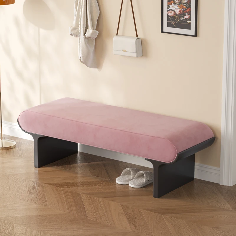 Moderne Luxus-Samt-Fußstütze/Ottomane für Zuhause, Wohnzimmer, Schlafzimmer, Sofa, Schuhwechsel, Ankleidebank, Bettende
