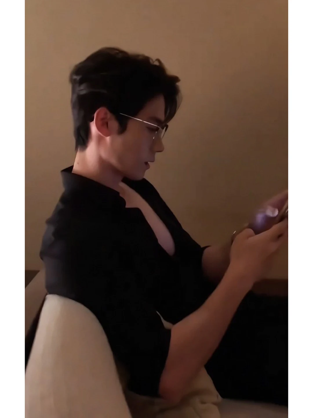 

Black Dapper Long Sleeve Shirt Men's Autumn Winter Korean Style Suit Shirt Cleanfit British Style Jacket Loose Fit Polyester ...