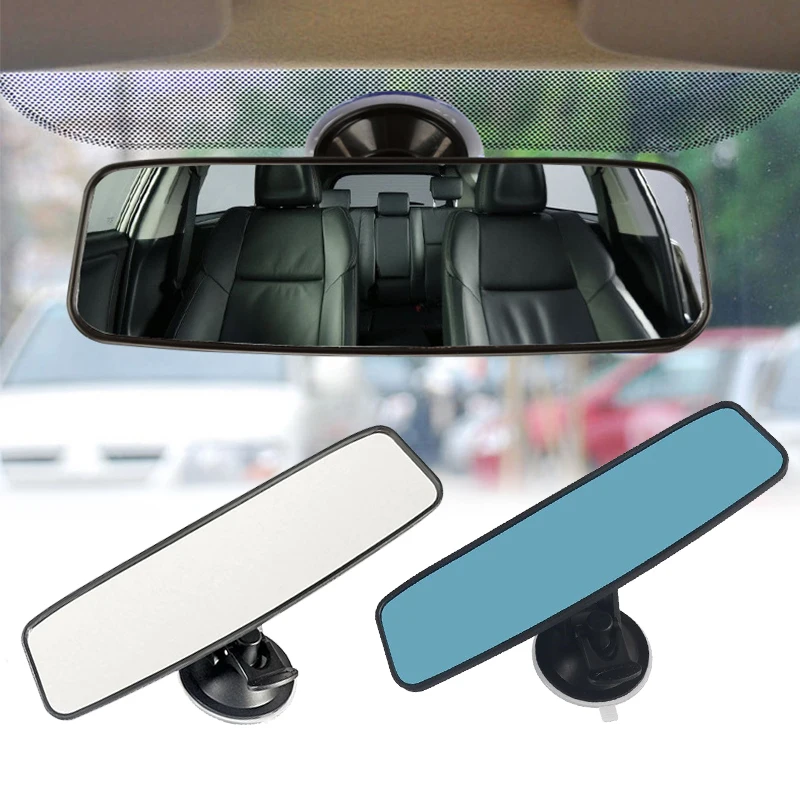 200x60/240x65mm Car Rear View Mirror Universal Car Inter Rearview Mirror Parts with Suction Cup Auto Interior Decor Accessories