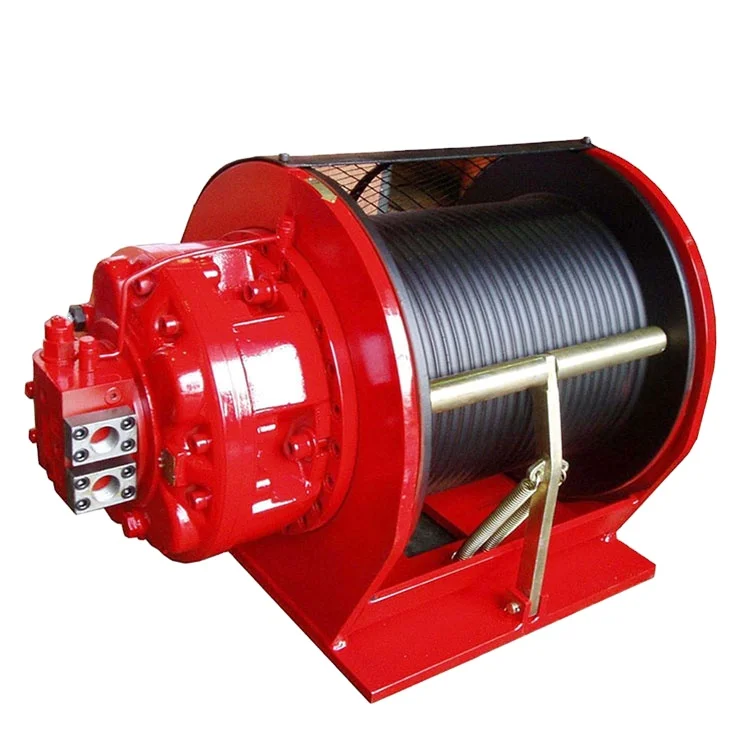 Industrial High Speed Marine Towing Hydraulic Winch System 15 Ton With Clutch For Deck Crane