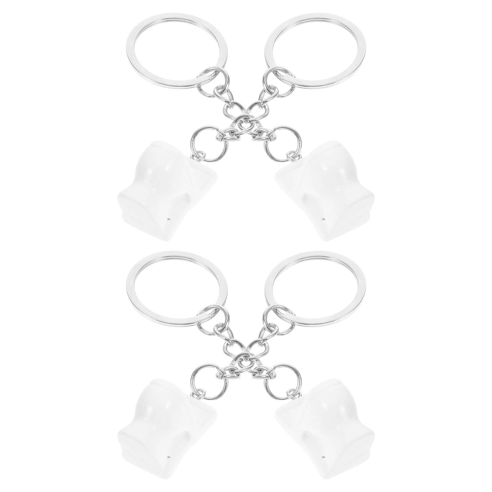 

4 Pcs Pendant Mini Shaped Unique Bathroom Novelty Creative Funny Decorations Creative for Bag Car Keys Pendant