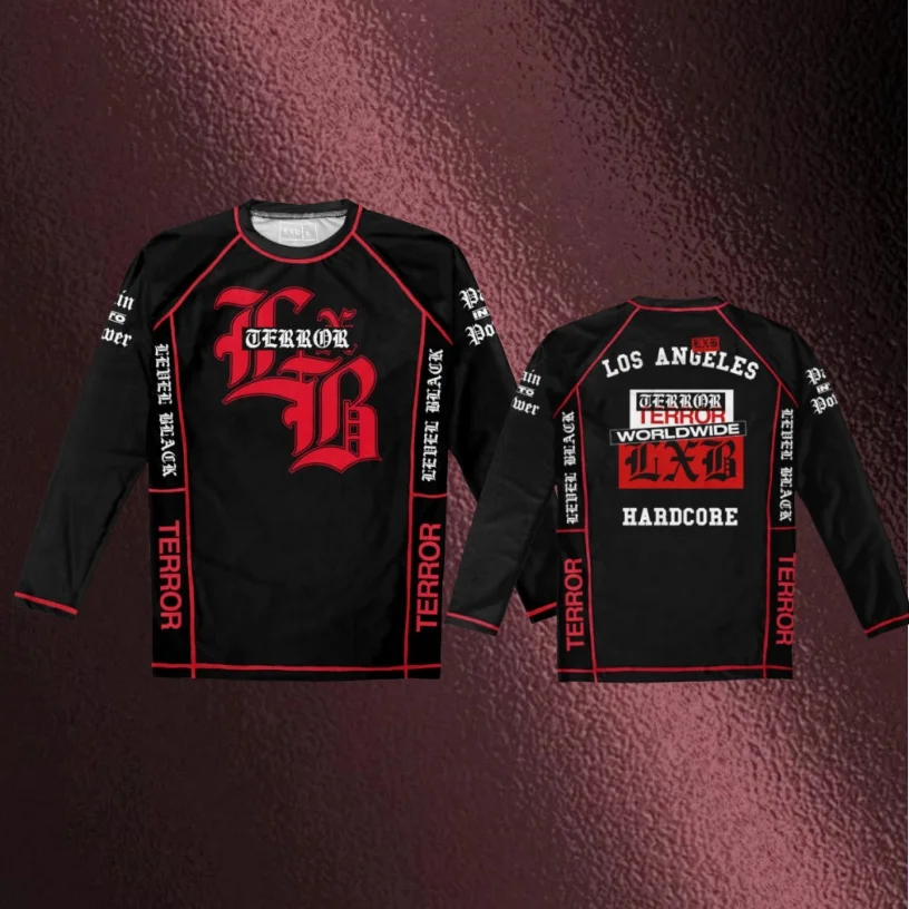 

2025/26 New Men's Quick-drying Long-sleeved T-shirt American Trend Brand LXB Comfortable and Casual Breathable Long Sleeves