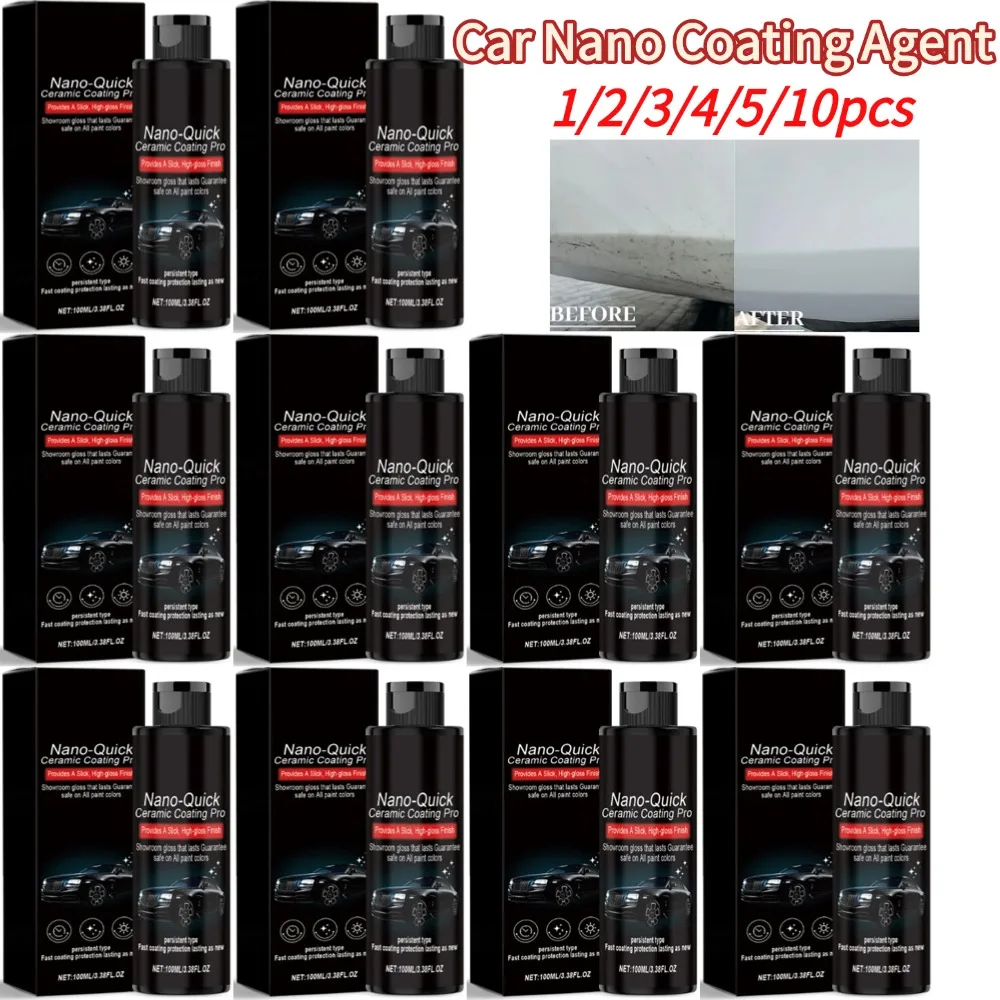 Car Nano Ceramic Coating Advanced Hydrophobic Dust Proof Glass Coating for Auto Paint Long Lasting Gloss Nano Coating Agent