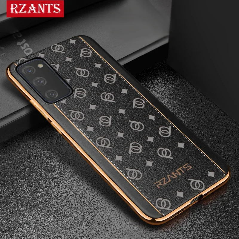 For Samsung Galaxy S20 FE Case Ultra Thin Electroplate Leather Business Cover