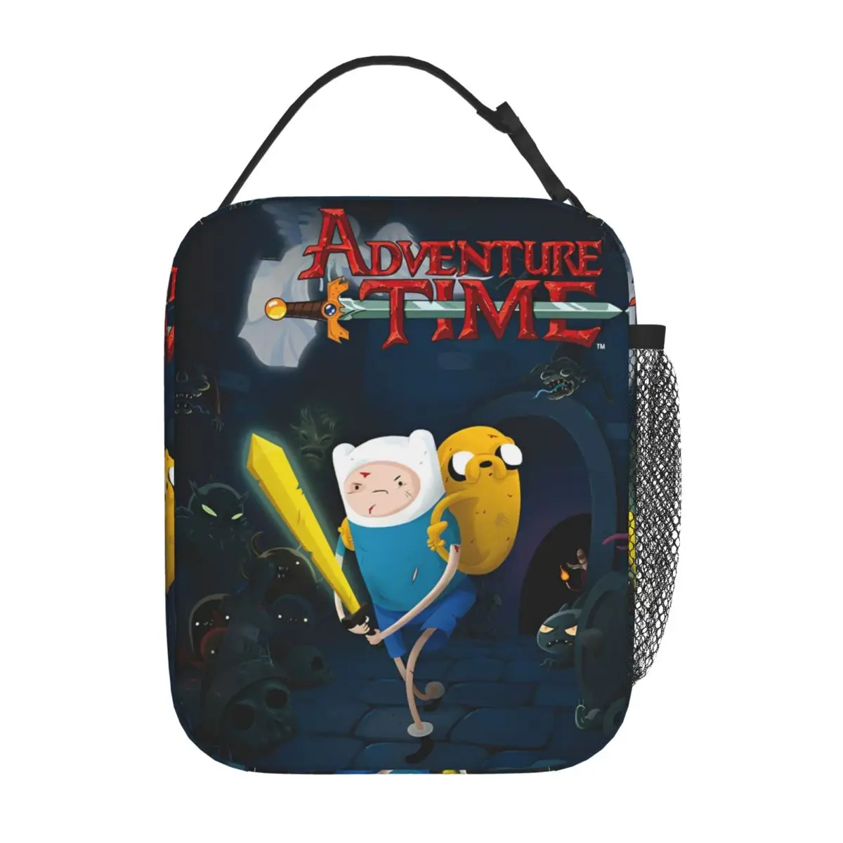 

Finn & Jake Adventures Times Insulated Lunch Bag Thermal Bag Meal Container Large Tote Lunch Box for Men Women College Outdoor