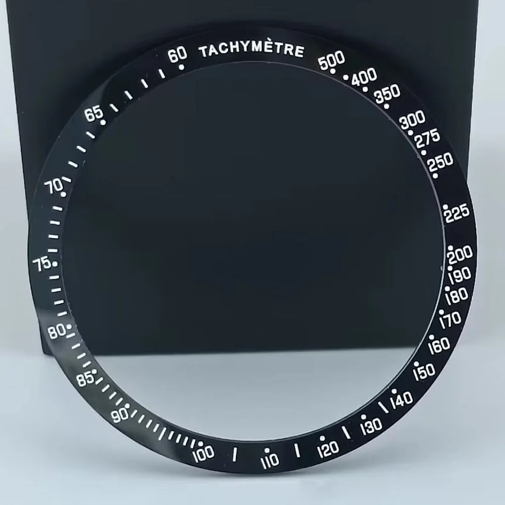 39*33.2mm Flat Ceramic Bezel Insert Diving Watch Replacement Men Women Celebrity Various Watch Accessories Parts No Luminous
