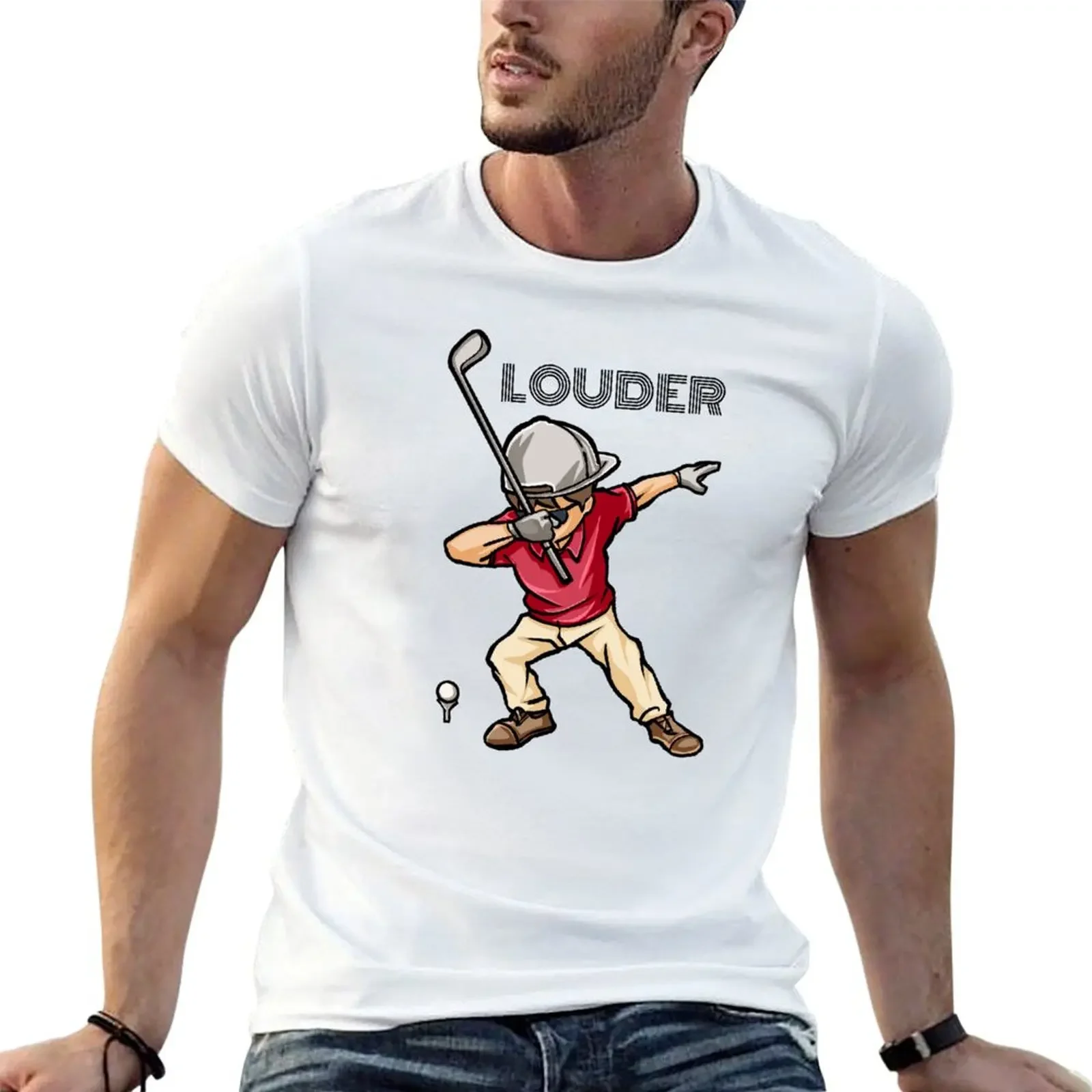 Louder Golf Things T-Shirt vintage t shirts blue archive T-shirt men