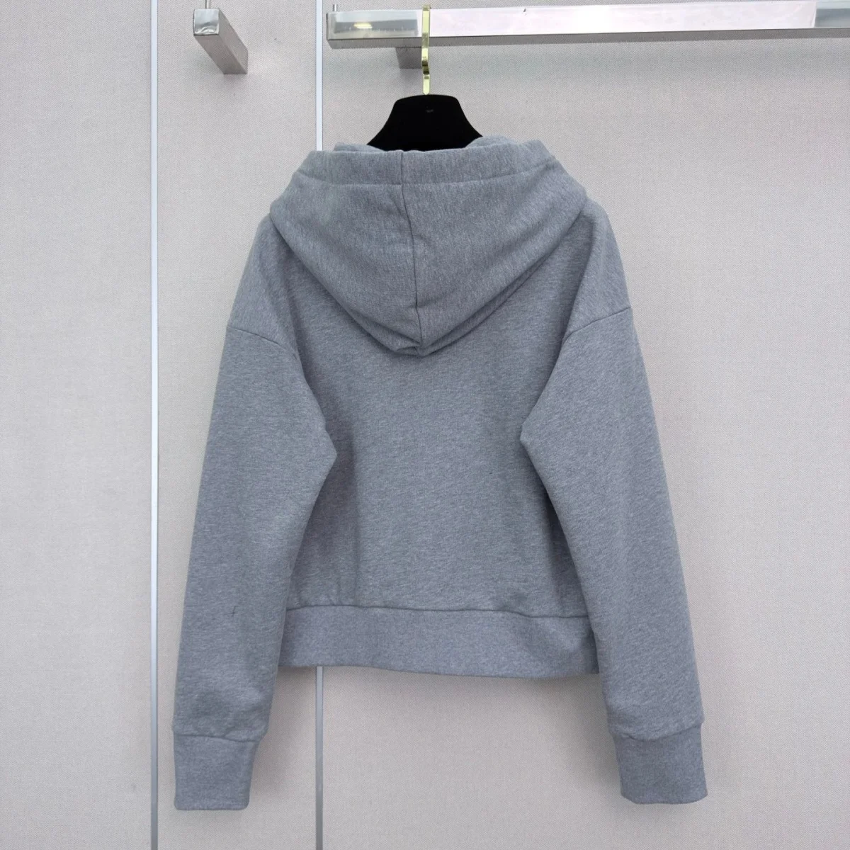 2026 High Quality Women's Short Hooded Zipper Hoodie Wide Leg Pants Two Piece Set--2692866