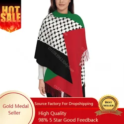 Palestines Shawls Wraps for Womens Warm Large Long Scarf Palestinian Hatta Kufiya Keffiyeh Pattern Pashminas Shawl Scarves