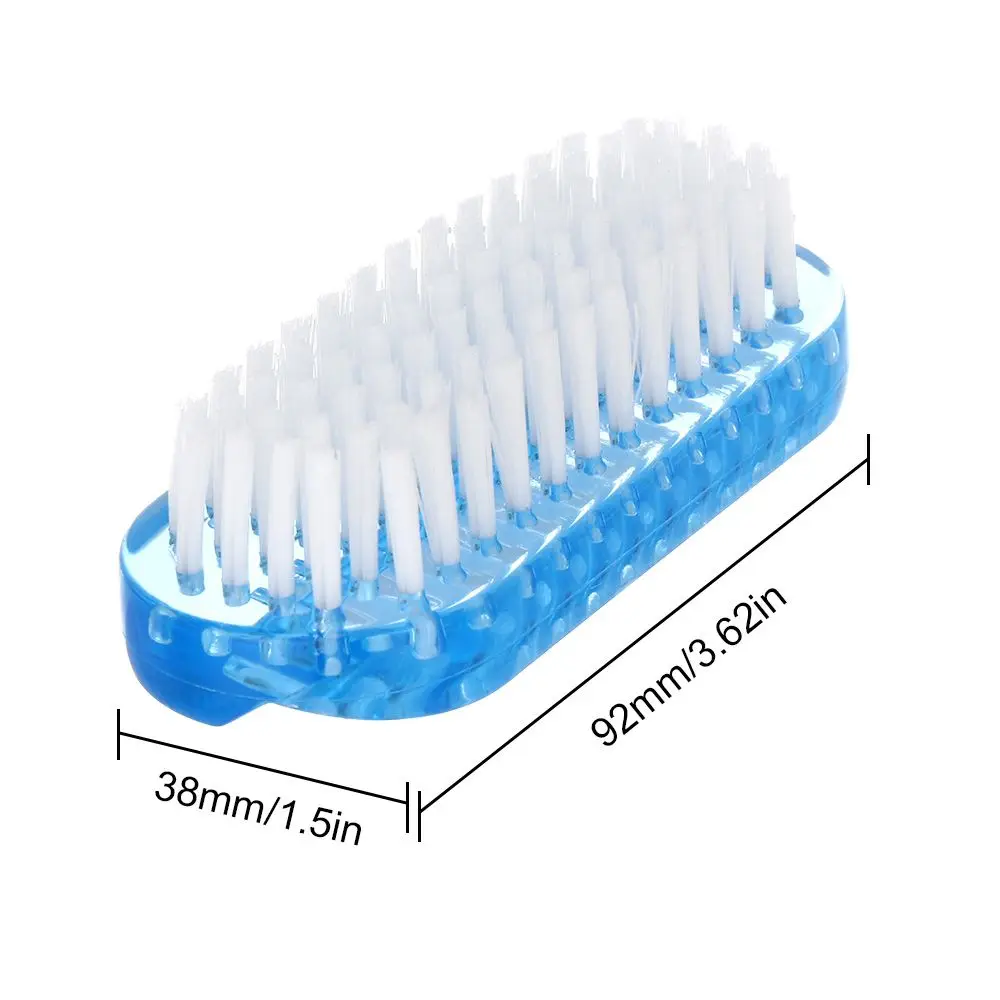 Portable Double Sided Durable Remove Dirt Nail Brush Nail Cleaning Scrubbing Brushes Dust Cleaning Manicure Tools