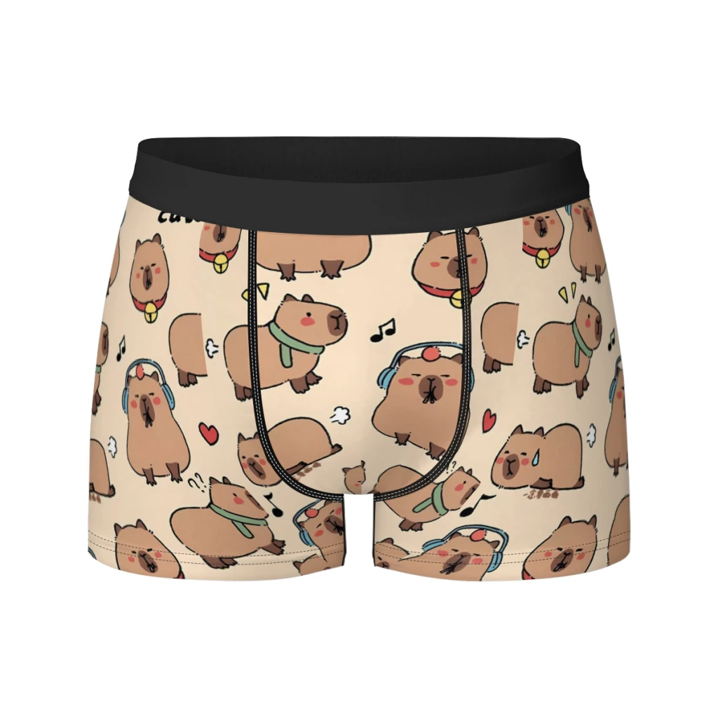 

Capybara Breathable milk Silk Boyshorts Elastic Men's Underwear 3D Boxer Shorts Boxer Briefs