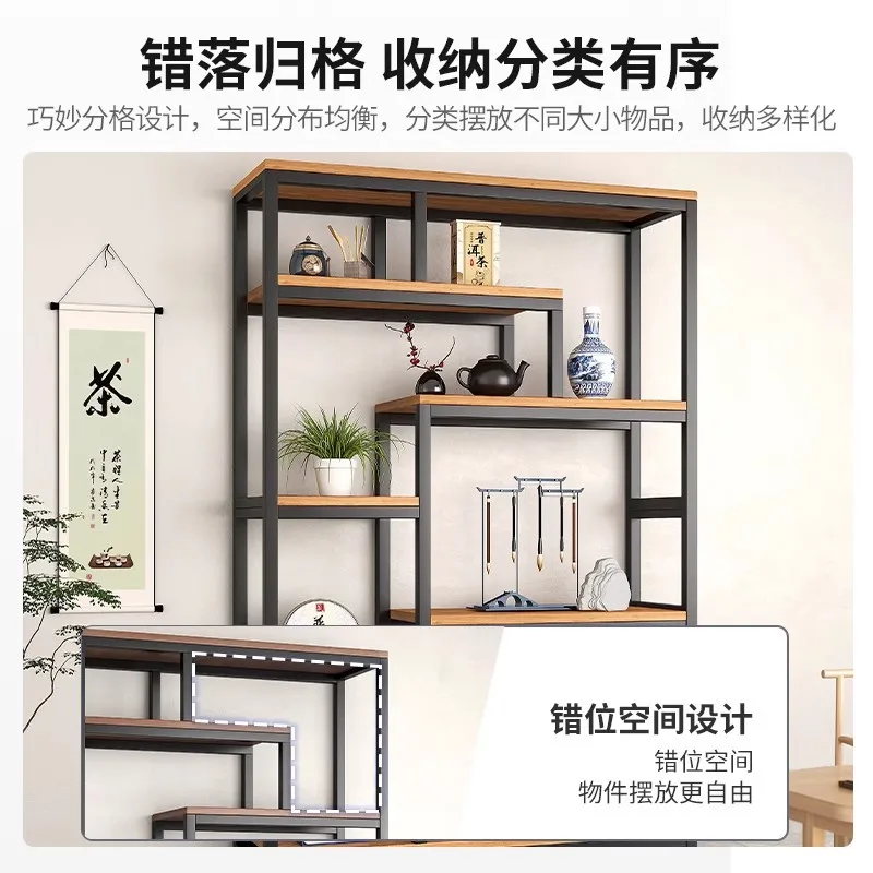 Household shelf display cabinet, screen partition, new Chinese-style Bogu shelf, floor-to-ceiling