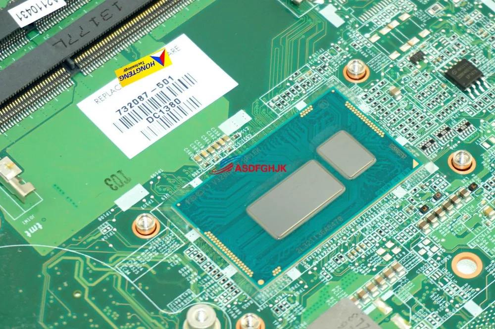 Original 732087-501 FOR HP PAVILION 15-N MOTHERBOARD WITH I3-4005U  DA0U83MB6E0 100% Works Perfectly