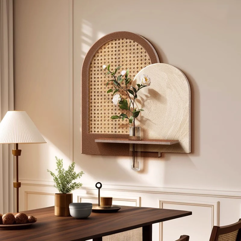 Three-dimensional LED Light Sandstone Decorative Painting with Hydroponic Green Plants - Living Room Hanging Painting