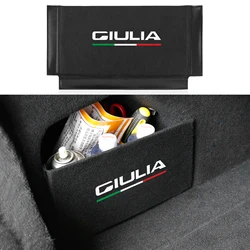 Car Rear Trunk Organizer Side Divider Emblem Badge Sticker fits for Alfa Romeo Giulia Stelvio 2016 - 2024 Accessories