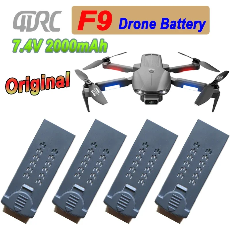 4D-F9 Original Battery 7.4V 2000mAh Li-Poly Battery For 4DRC F9 Drone Battery RC Quadcopter Accessory Parts