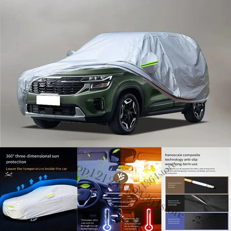 For KIA-Seltos Auto Anti snow Anti dust Anti-uv Anti peeling paint And Anti Rainwater 210t car cover Car cover protection