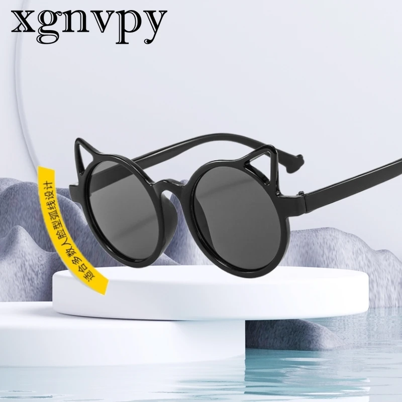 Xgnvpy bambini occhiali da sole per adulti neonata parasole polarizzato Cute Cartoon Cat Glasses Boy Tide Personality Fashion