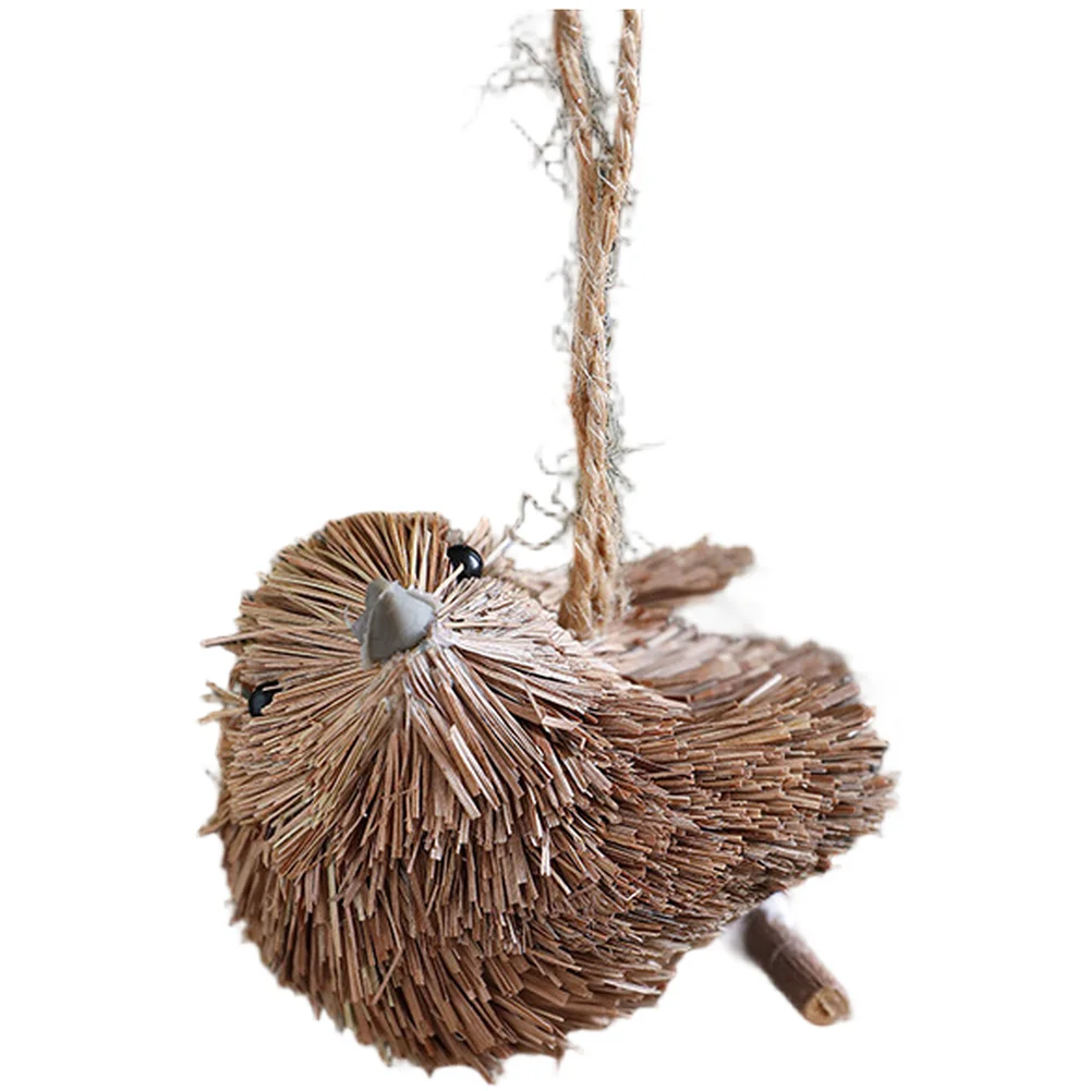 Holiday Decoration Handmade Pendant As Shown Christmas Ornament Artisanal Touch Compact Arrangement Foam And Grass