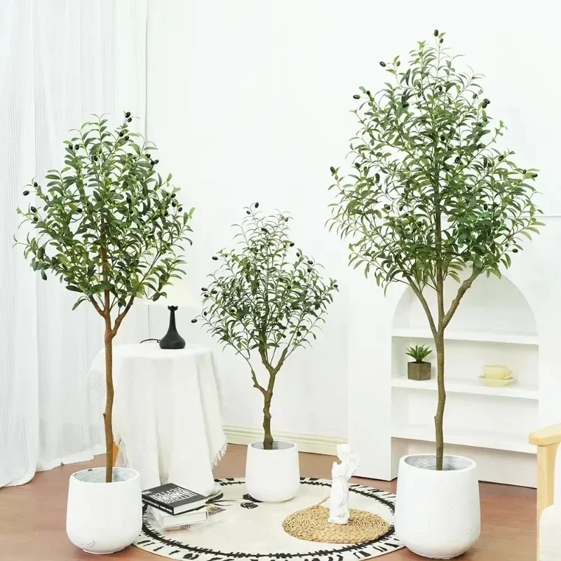 Nordic Style Artificial Olive Tree Large Plant Detachable Fake Tree Living Room Decoration 60-240cm