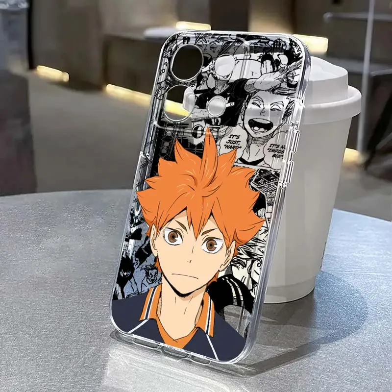 

Anime Haikyu Logo Art Luxury Phone Case For Xiaomi Poco X5 X6 X7 F7 F6 F5 F4 M6 M8 C85 Redmi 15C 12 Pro Ultra 5G Transparent
