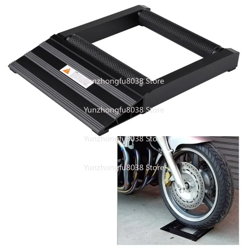 Cleaning Bracket Motorcycle Tire Aluminum Portable Motorcycle Tire Wheel Cleaning Lubrication Shelf Durable Roller Ramp Lift