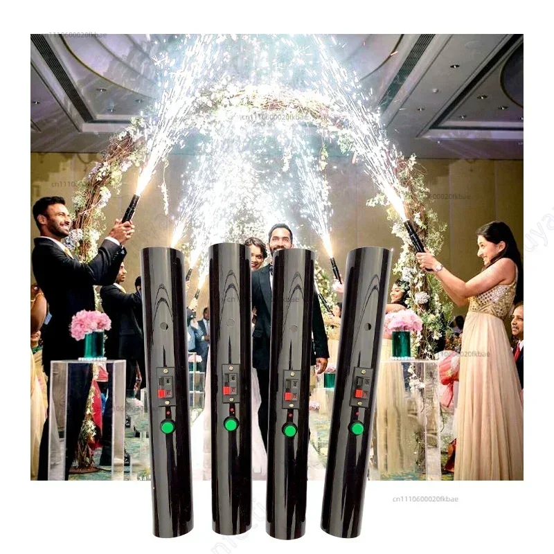 4pcs Hand Held Cold Fountain Wedding Machine Hand Hold Sparkler Shooter Marriage Bride Couple Entry Spark First Dance Dj Groom