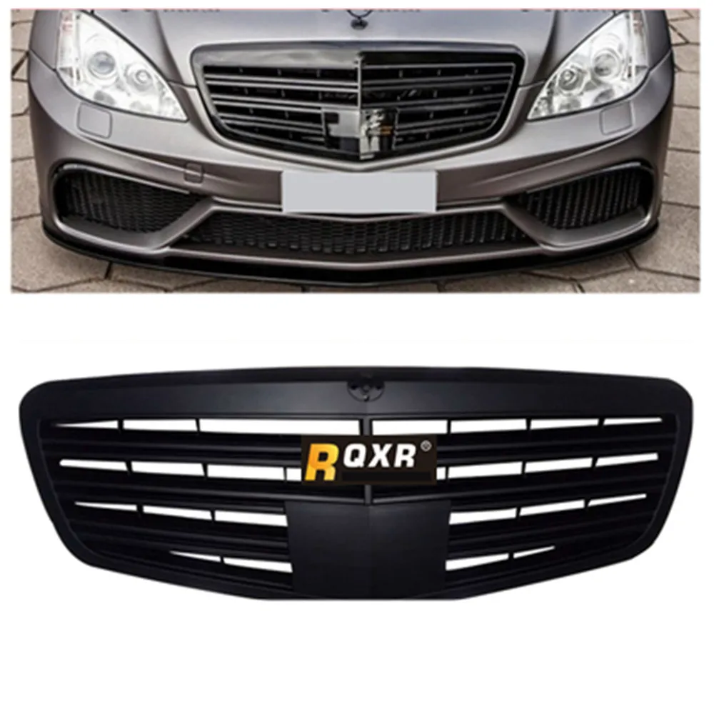 Front Bumper Grill for Mercedes-benz s Class W221 S300 S350 S400 S430 S500 S600 AMG Modified Matte Black Grille Racing Grills