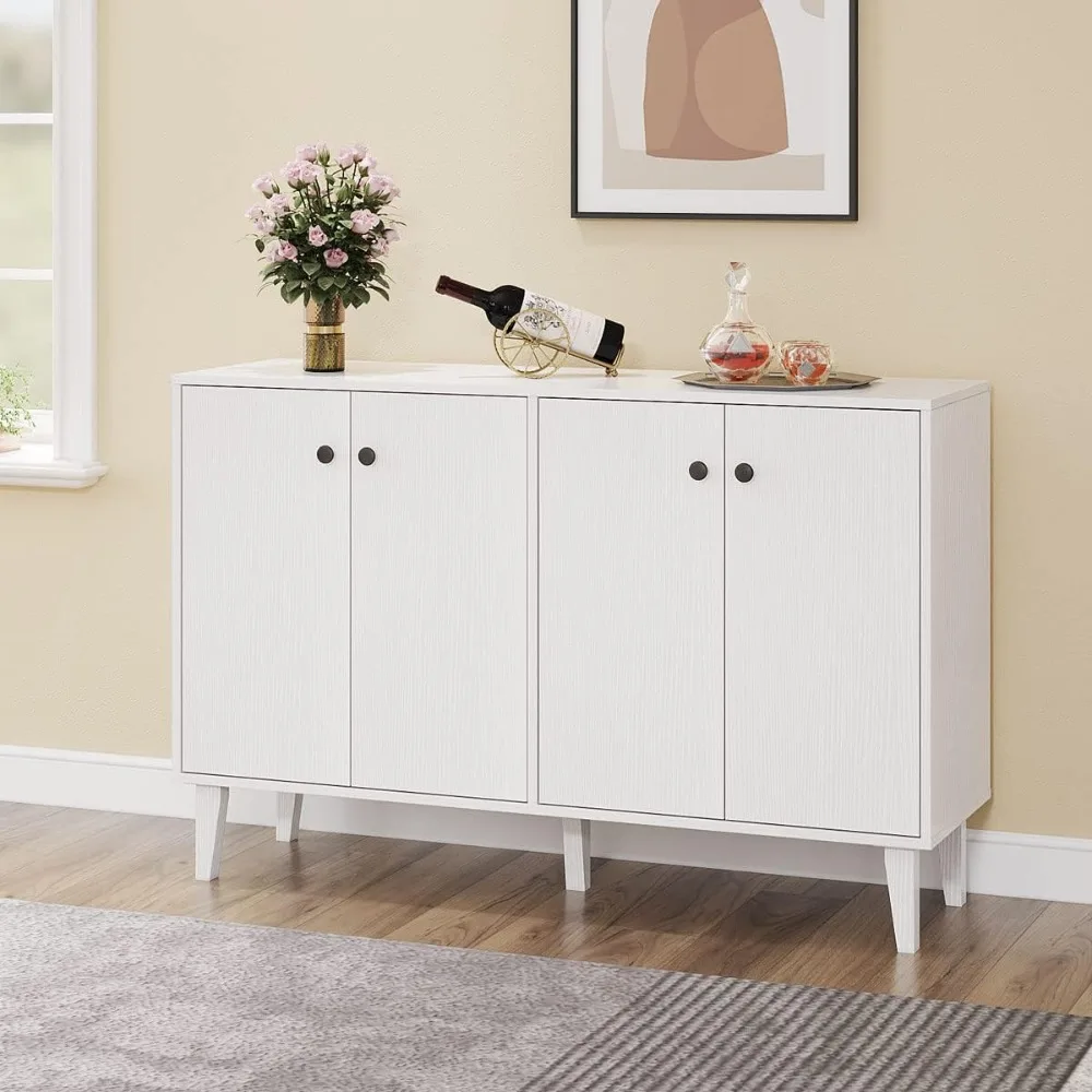 

Sideboard Buffet Cabinet Kitchen Storage Cabinet Living Room 4 Doors Console Table