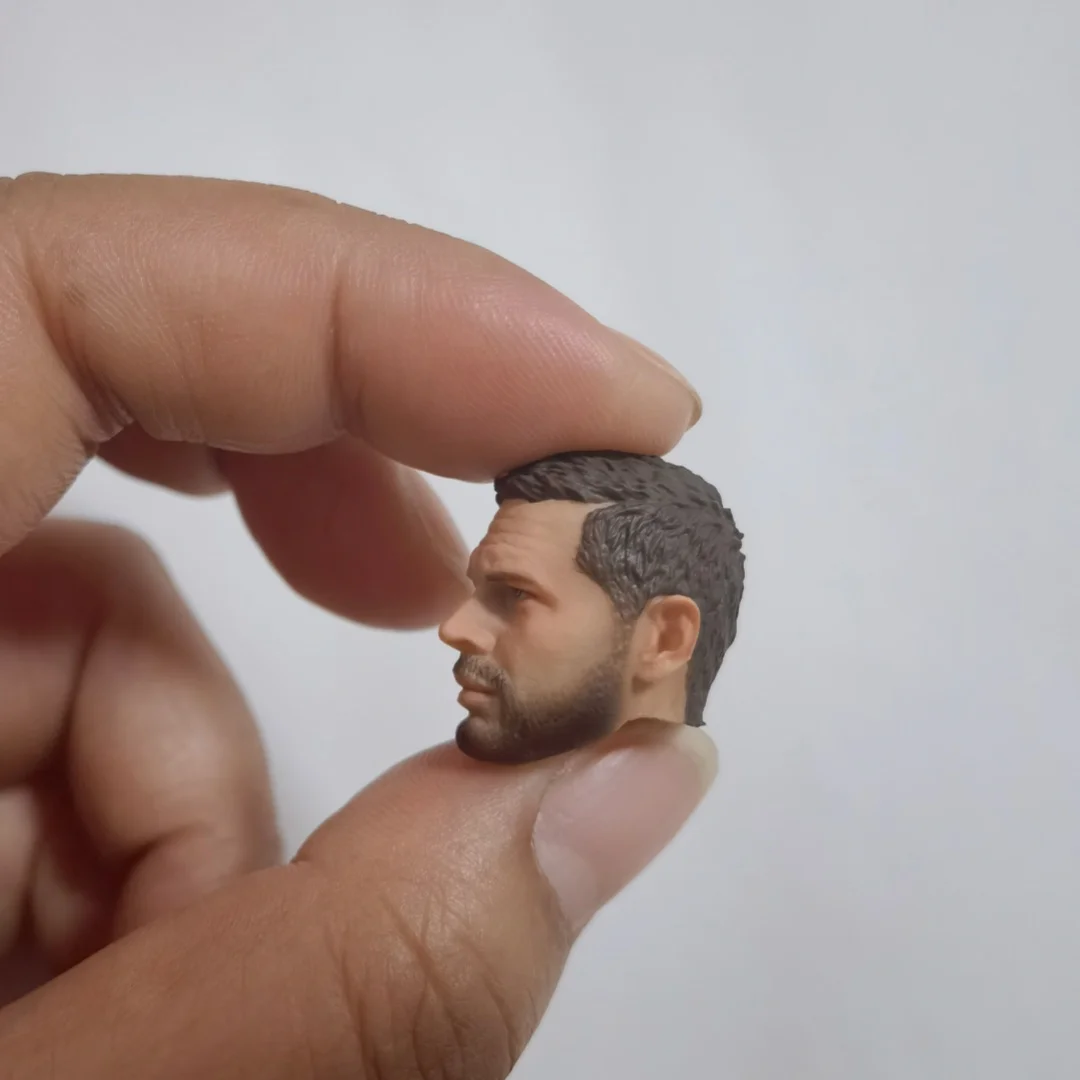 1/12 scale head carving Tom Hardy male model PVC head  suitable 6-inch action figure body doll DIY view 3