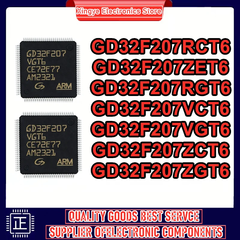 

GD32F207RCT6 GD32F207RGT6 GD32F207VCT6 GD32F207VGT6 GD32F207ZCT6 GD32F207ZGT6 GD32F207ZET6 Микросхема 100% новый оригинал на складе