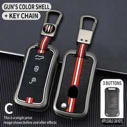2/3 Bottons Metal Car Key Cover Fob Case Shell for Porsche Cayenne GTS 2004 2005 2006 2007 2008 2009 2010 Folding Car Key Remote