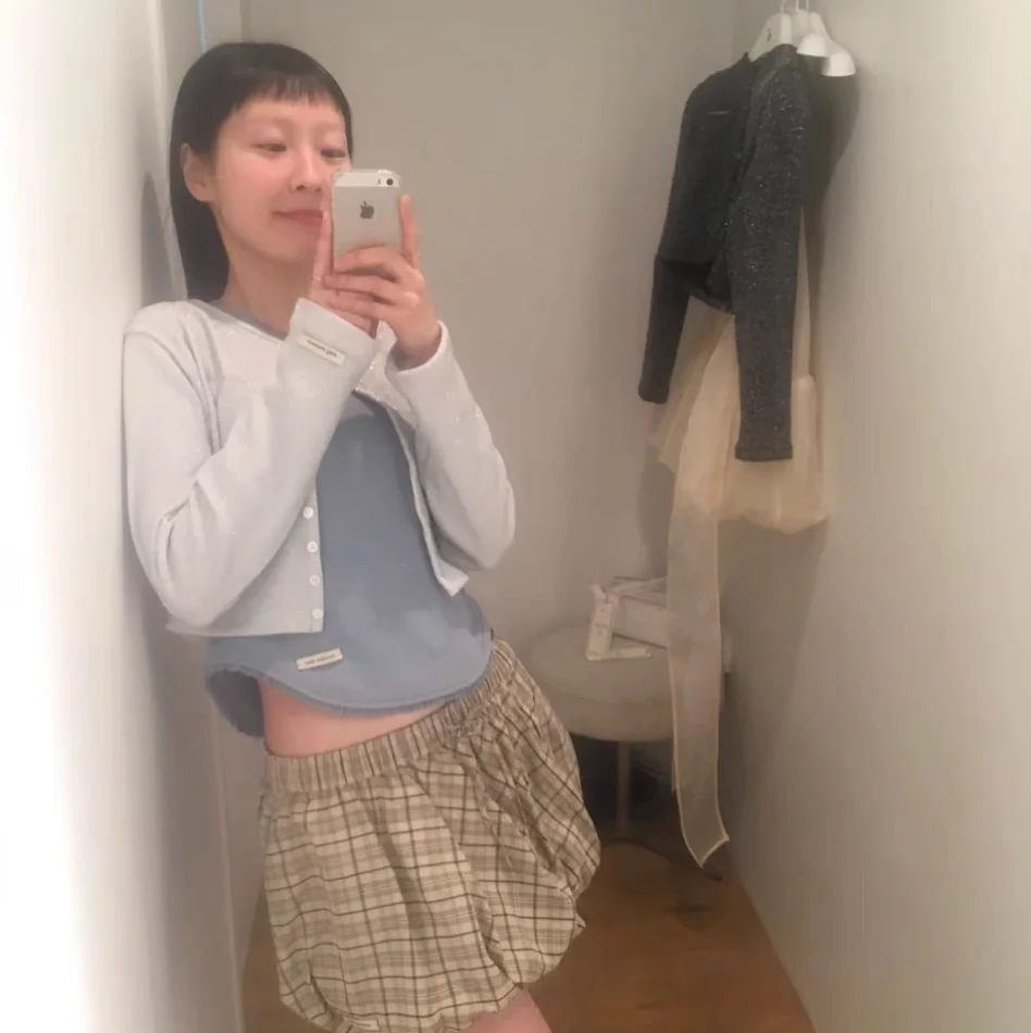 Primavera 2025 coreano Sle redondo Ne encaje Trim Svel chaleco Color puro elegante ort longitud Casual japonés Sle chaleco de mujer