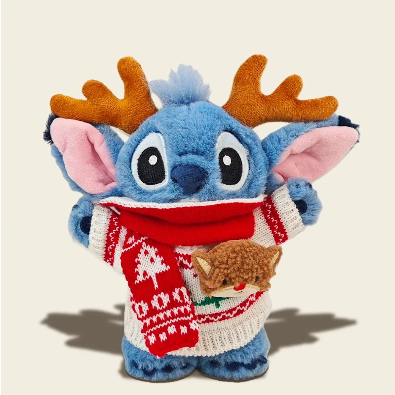 

Potdemiel X Disney Stitch Plush Toy - Authentic Lilo & Stitch Christmas Reindeer Doll Stuffed Animal Gift