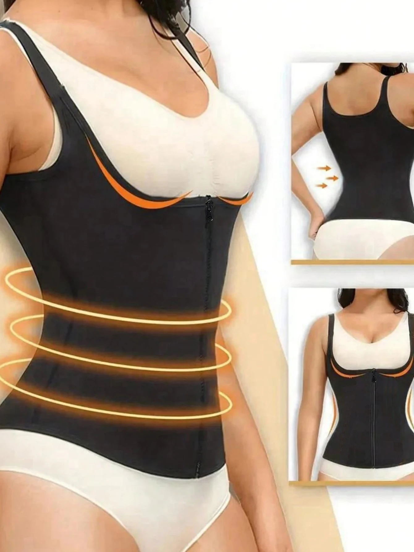 Sport i rekreacja 2024 Najnowszy damski pas wyszczuplający, modelujący sylwetkę, biustonosz kompresyjny na tłuszcz brzuszny, odzież sportowa modelująca brzuch, rozmiar S