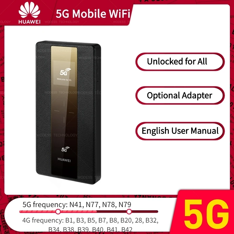 Huawei 5G Router Mobile WiFi Pro E6878-370 Huawei 5G MIFI Hotspot wireless Access Point Mobile WiFi E6878-870 NA and NSA modes