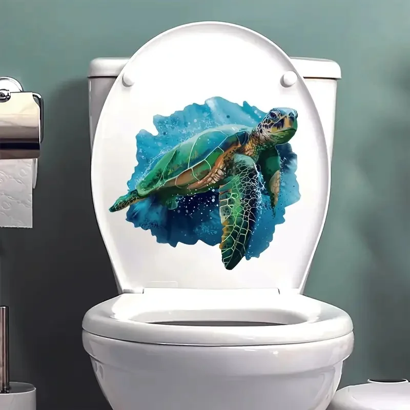 

Broken Wall Green Turtle Wall Sticker Art Wall for Home, Cabinet, Refrigerator, Door, Toilet,Decoration, Vinyl Car Decals