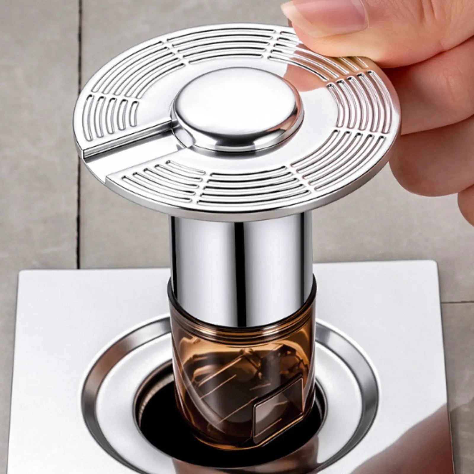 

Odor-blockingOdor Drain Insert Quick Drainage Automatic Sealing Drain Strainer Plumbing Fitting Long-Lasting Material