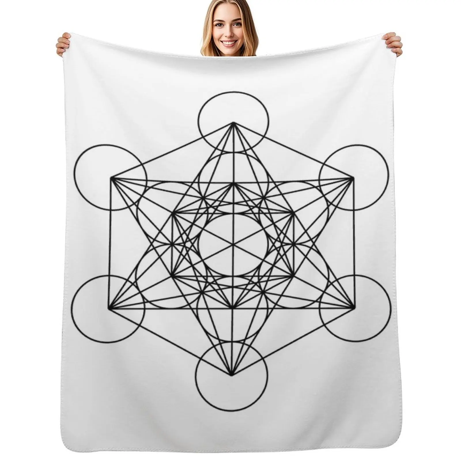Metatron&x27;s Cube - Sacred Geometry Essential . Throw Blanket Travel Blankets For Baby Comforter Camping Blankets