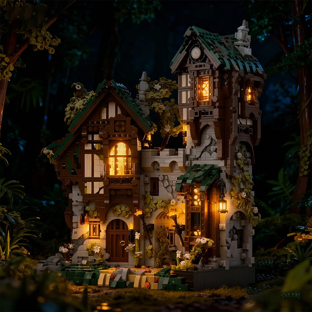 MOC ゲートキーパーズビルディングブロックモデルモジュラーゲートキーパーズ中世ファンタジーディスプレイシリーズ建築レンガのおもちゃキッズギフト