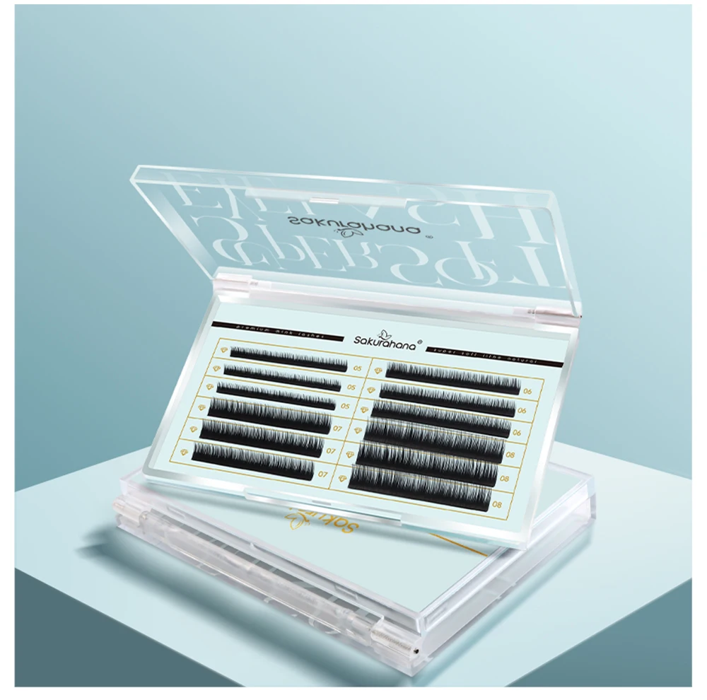 SAKURAHANA Untere Wimpern 0,07/0,10 Natürliche weiche untere klassische falsche Wimpernverlängerung B/C Curl 5-7 mm kurze Größen unter den Wimpern – Detail 9