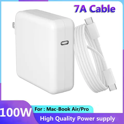 100W USB-C Power Adapter: For MacBook Pro 13-16 Inch, MacBook Air 13 Inch & iPad Pro 2019-2021