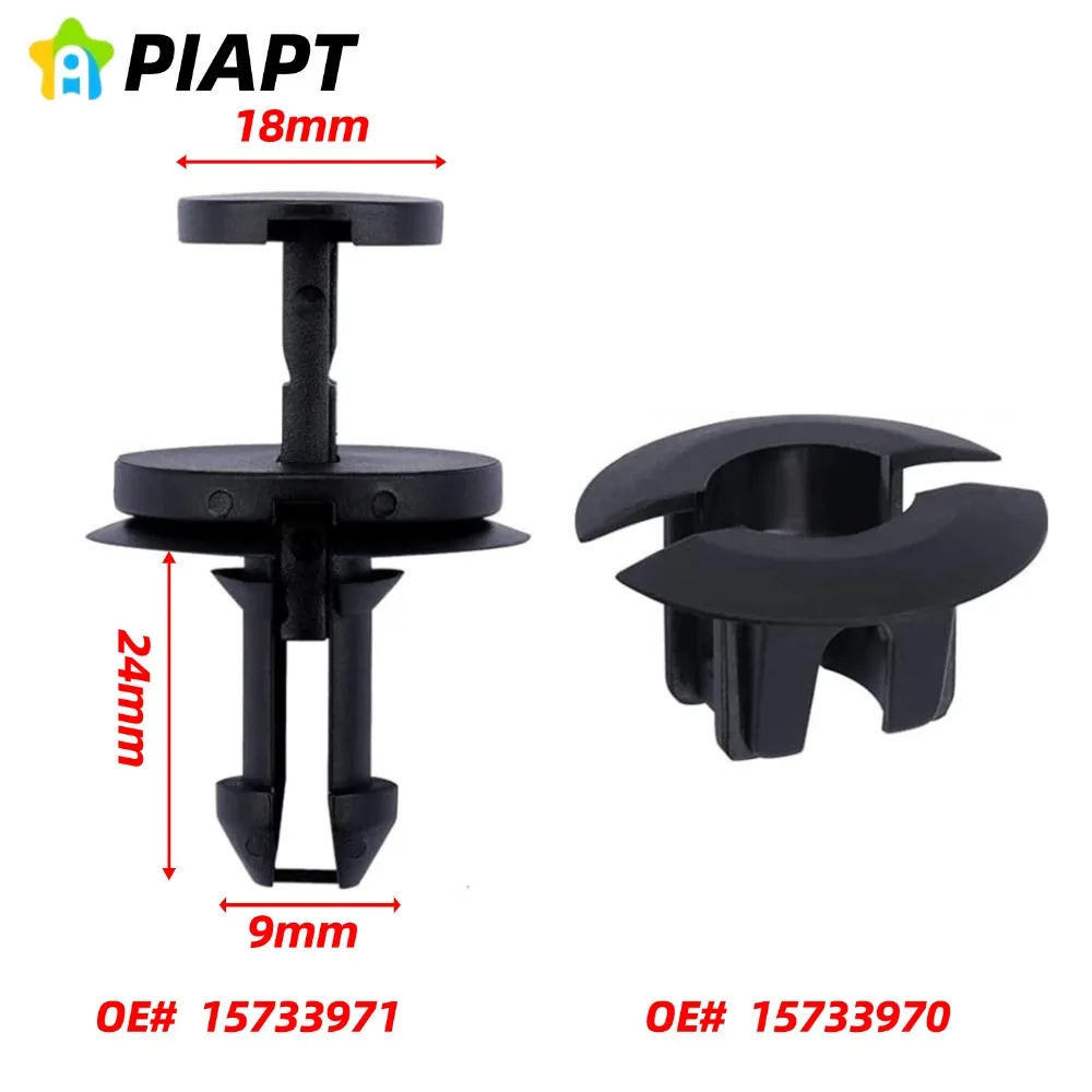 20PCS OE# 15733971 15733970 Silverado Bumper Clips Front Air Dam Deflector Retainer Clips For GM
