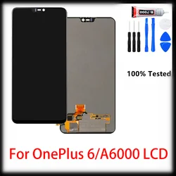 6.28 test AMOLED TFTDisplay For OnePlus 6 LCD Screen Touch Digitizer Assembly Replacement +tools For 1+6 A6000 A6003 LCD Display