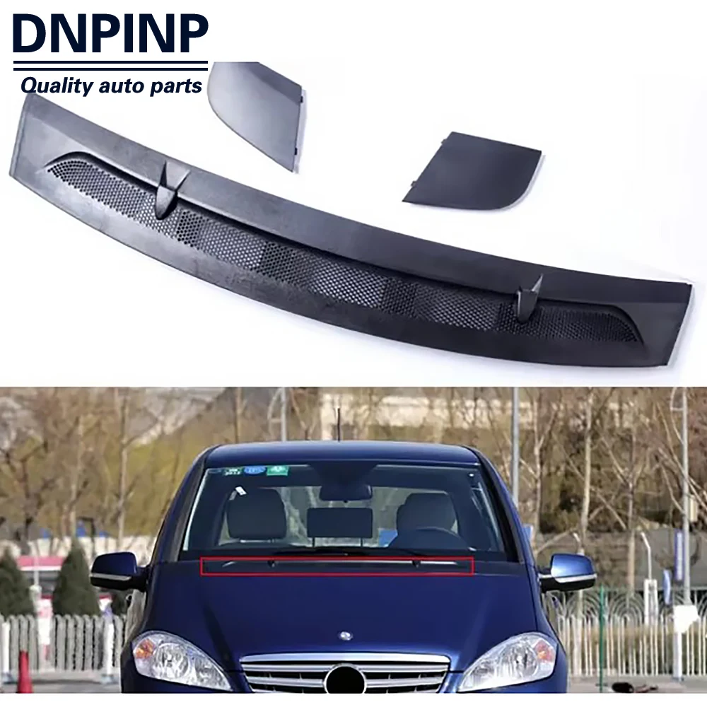 

A1698360018 Передняя ветрозащитная дренажная крышка Передняя вентиляционная крышка капота подходит для Mercedes-Benz A-class A150 A160 A170 A180 A200